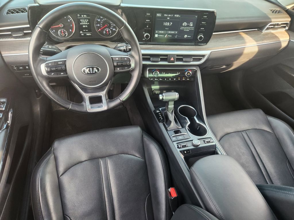 Used 2021 Kia K5 EX with VIN 5XXG34J23MG066415 for sale in McGregor, TX