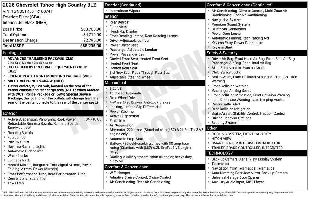2026 Chevrolet Tahoe High Country - Photo 26