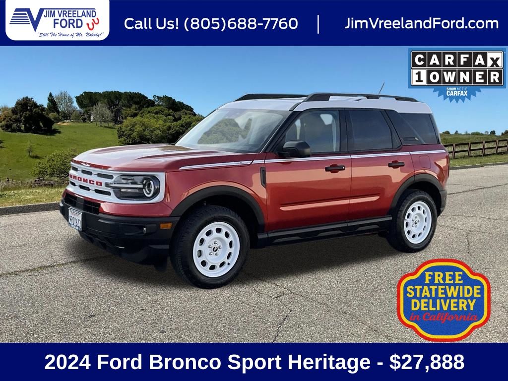 Used 2024 Ford Bronco Sport Heritage SUV for sale near Santa Barbara, CA