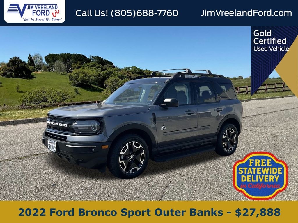 Certified 2022 Ford Bronco Sport Outer Banks SUV