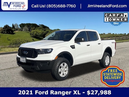 Used 2021 Ford Ranger XL Truck for sale near Santa Barbara, CA