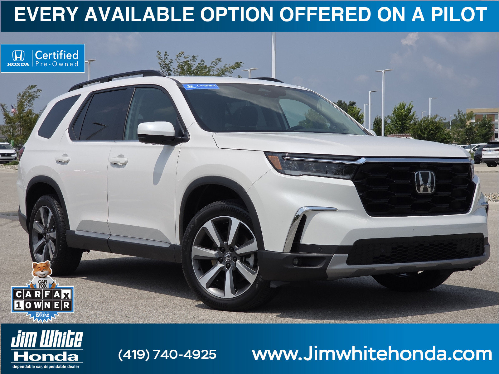 Certified 2025 Honda Pilot Elite SUV