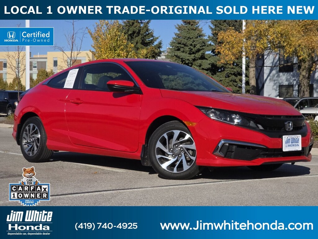 Certified 2020 Honda Civic LX Coupe