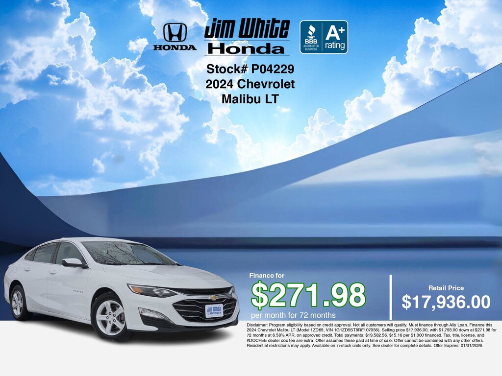 Used 2024 Chevrolet Malibu LT Sedan