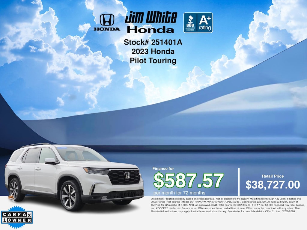 Certified 2023 Honda Pilot Touring SUV