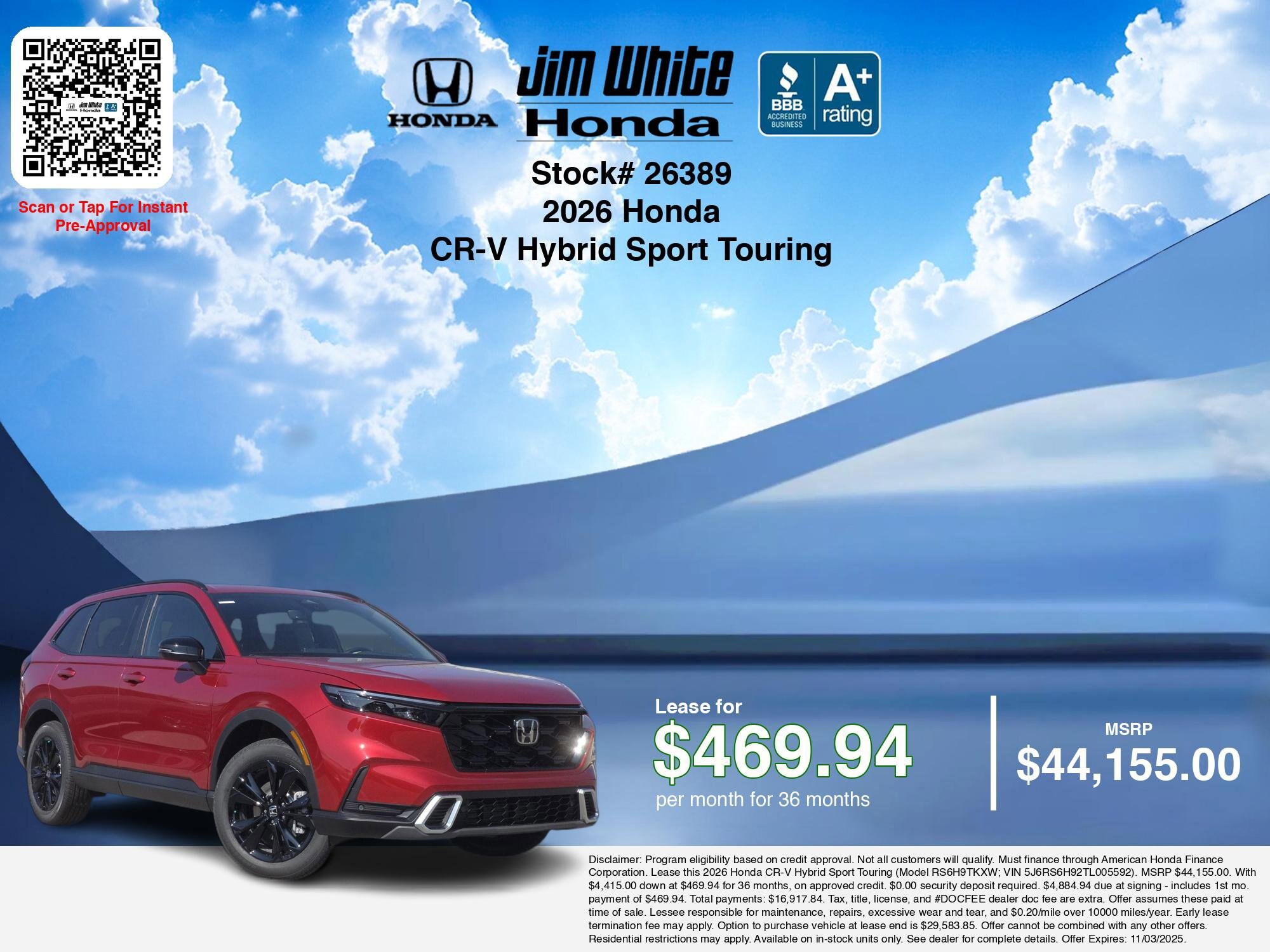 2026 Honda CR-V Hybrid Sport Touring photo 2