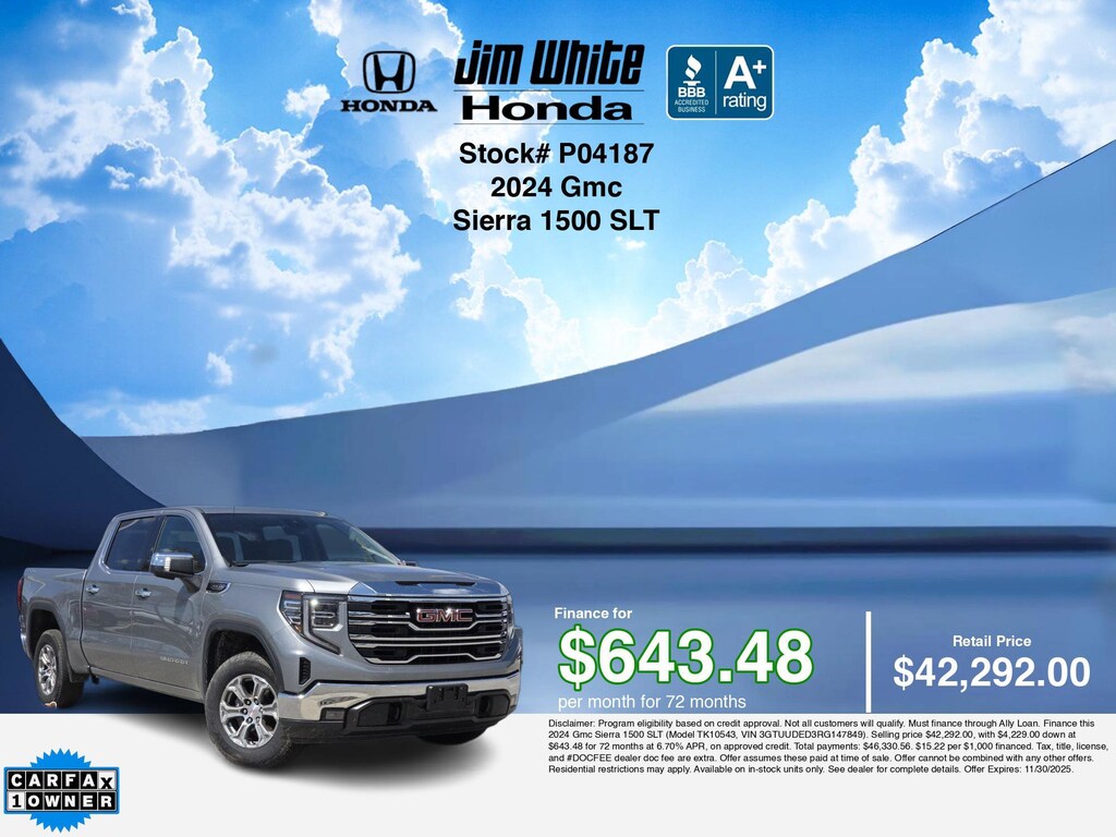 Used 2024 GMC Sierra 1500 SLT Truck