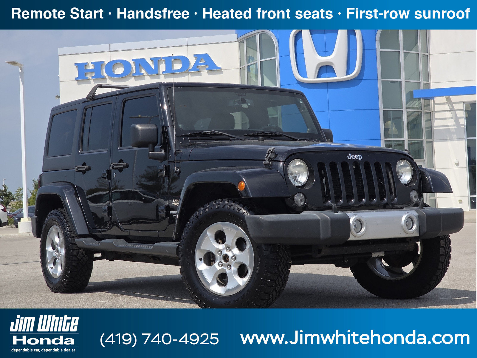 Used 2014 Jeep Wrangler Unlimited Sahara with VIN 1C4BJWEG4EL117195 for sale in Maumee, OH