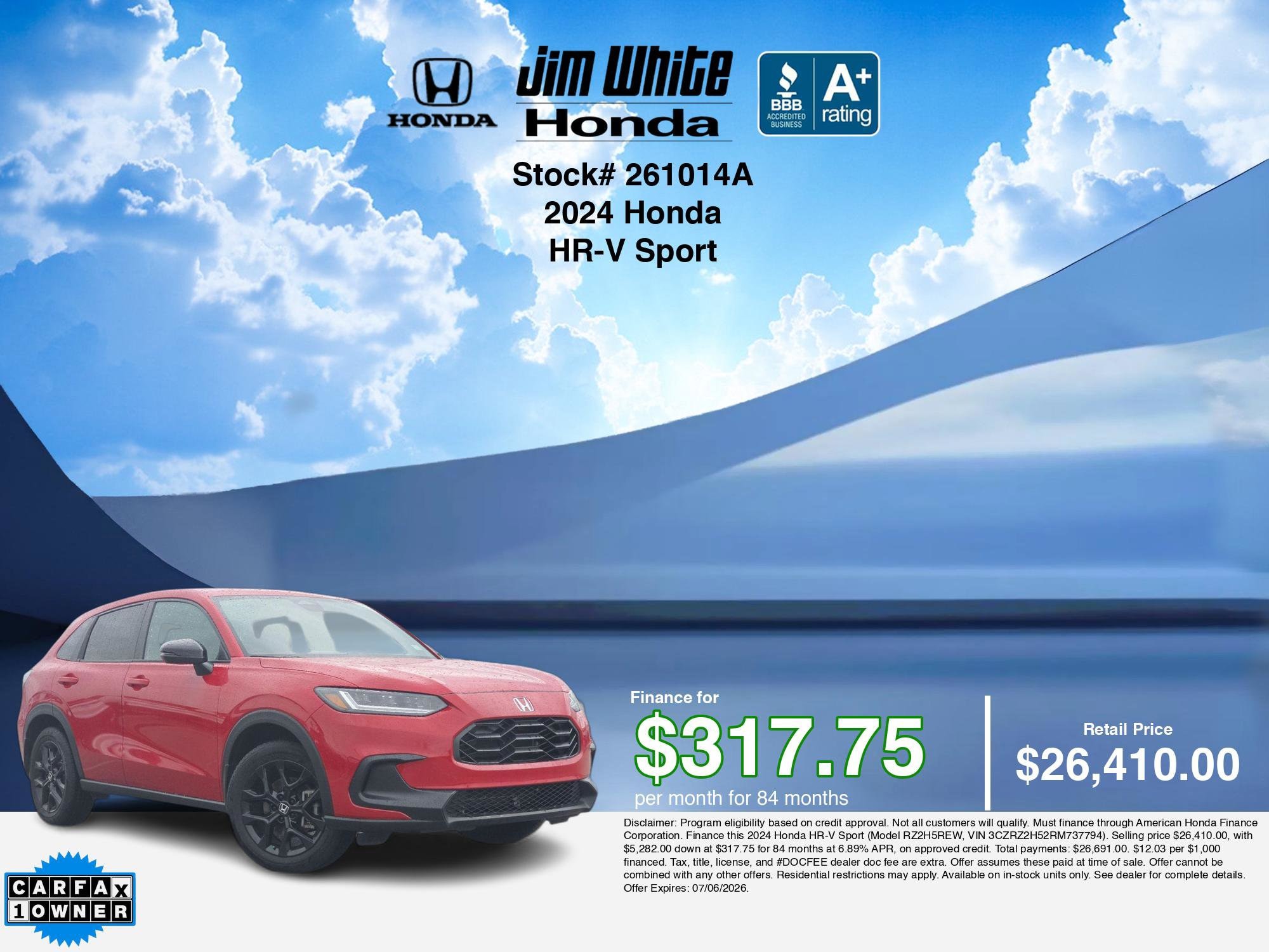 2024 Honda HR-V Sport - Photo 3