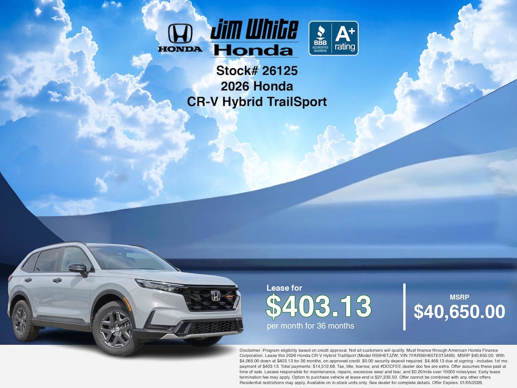 New 2026 Honda CR-V Hybrid TrailSport SUV