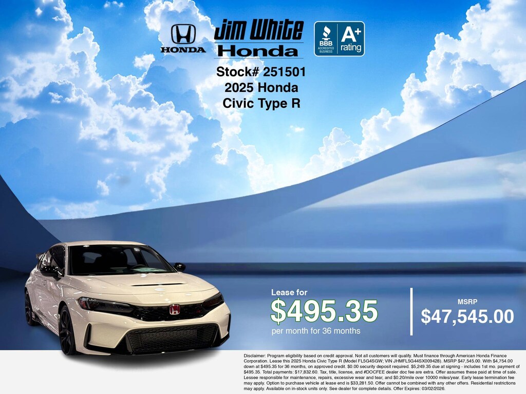 New 2025 Honda Civic Type R Hatchback