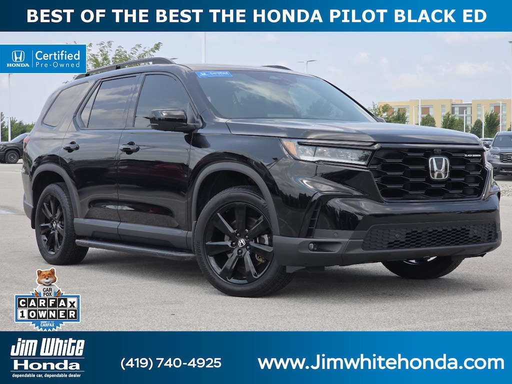 Certified 2025 Honda Pilot Black Edition SUV