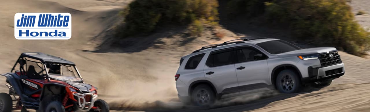 Honda pilot exterior showcased at Jim White Honda.
