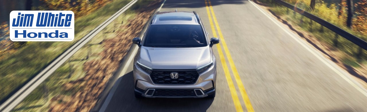2026 Honda CR-V showing digital dashboard and leather seats