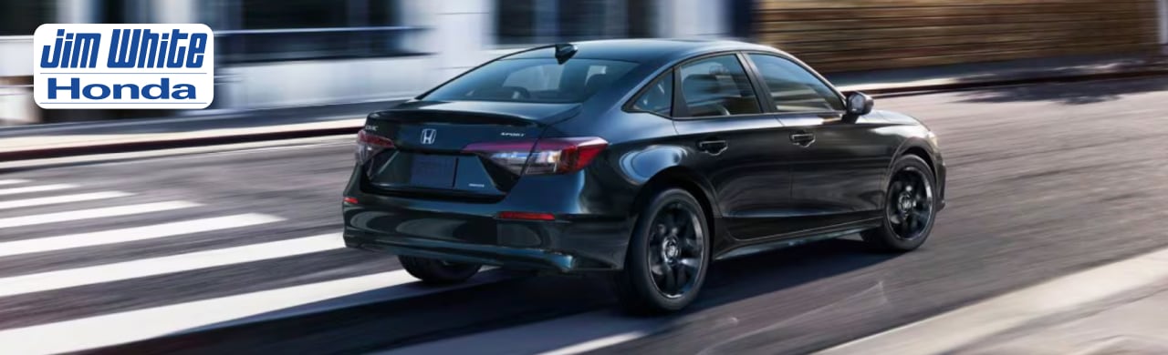 2026 Honda Civic Sport parked outside Jim White Honda dealership in Maumee, Ohio