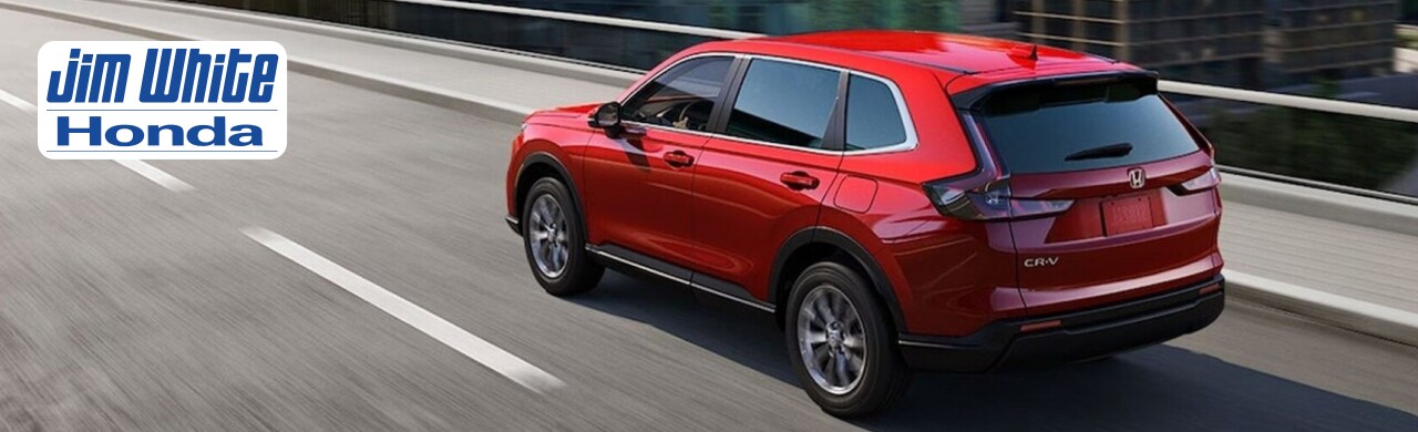 2026 Honda CR-V SUV in front of Jim White Honda dealership in Toledo, Ohio