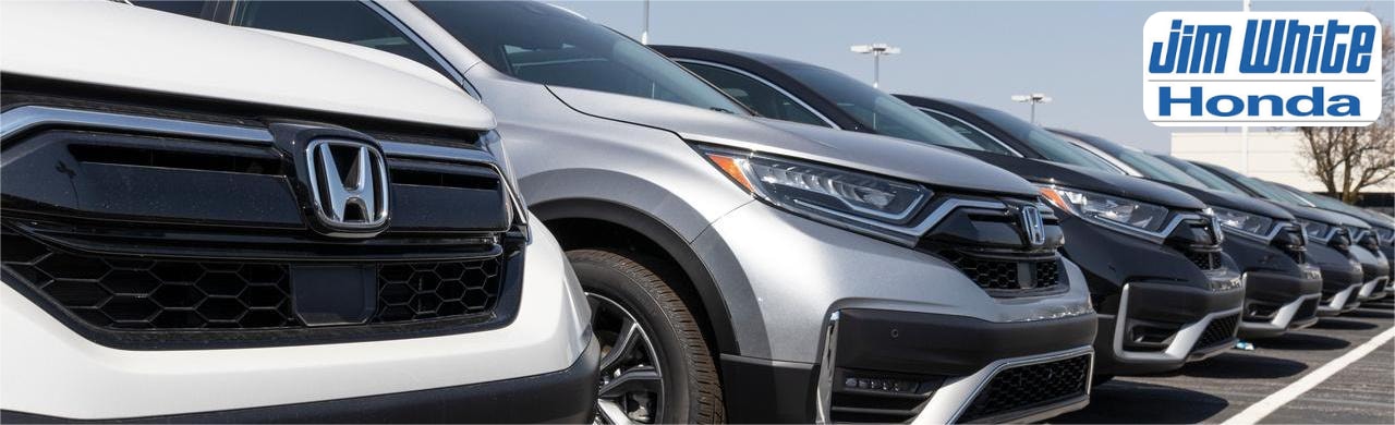 Honda vehicle at Honda dealership