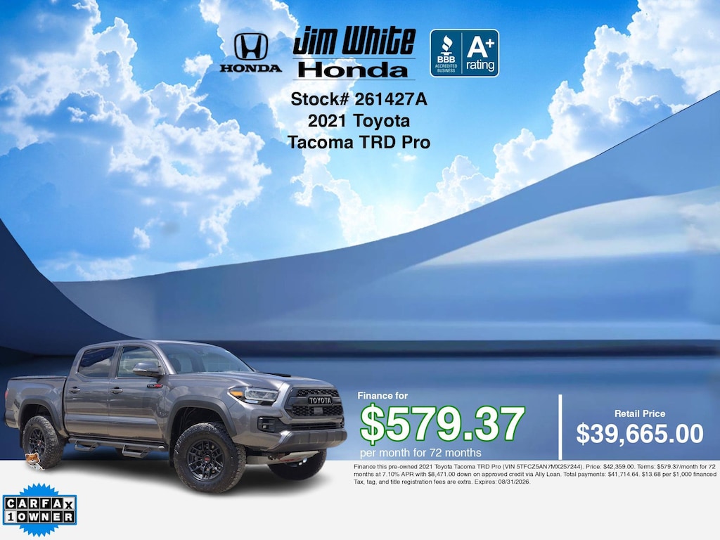 Used 2021 Toyota Tacoma TRD Pro Truck