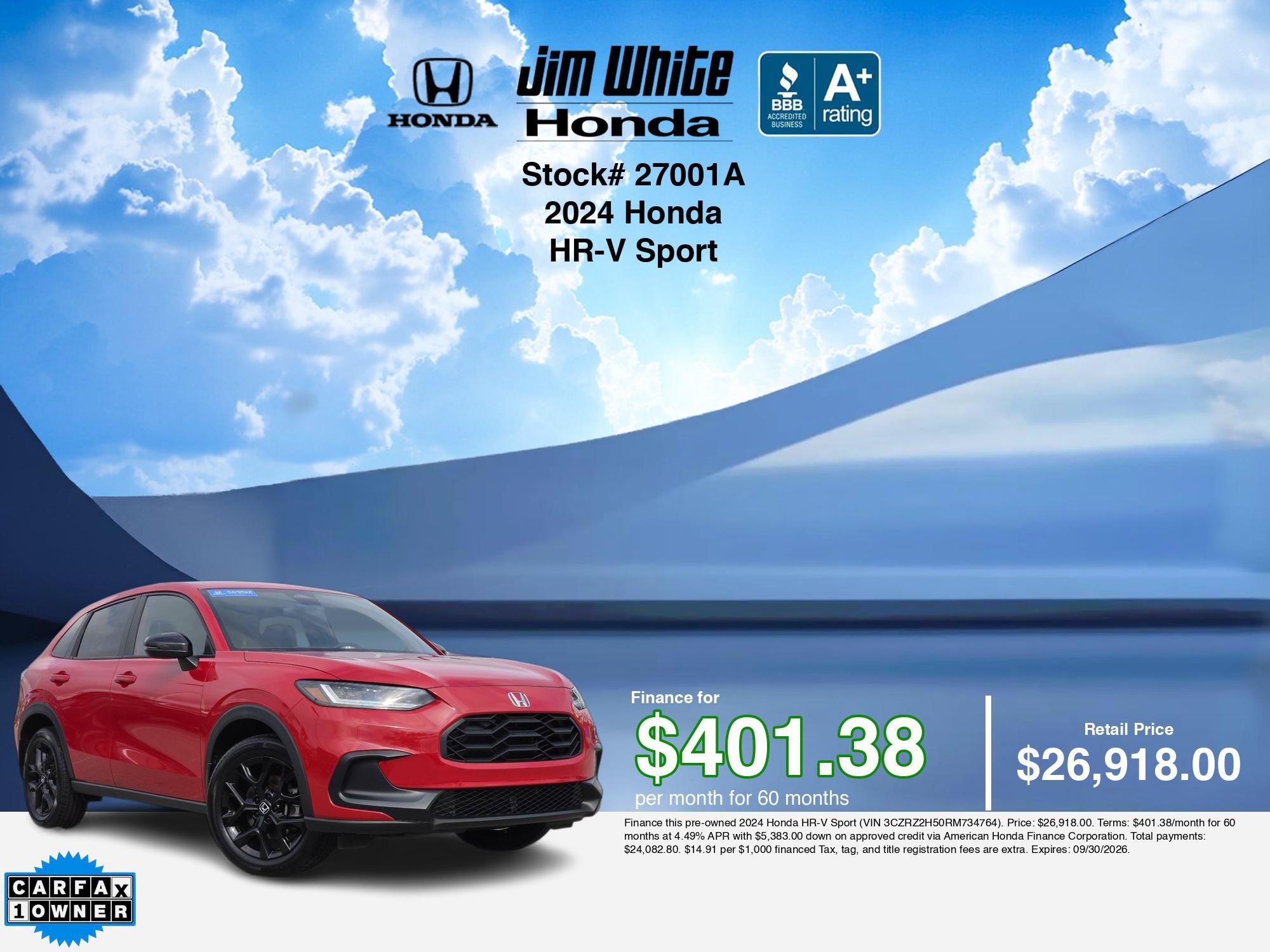 2024 Honda HR-V Sport - Photo 32