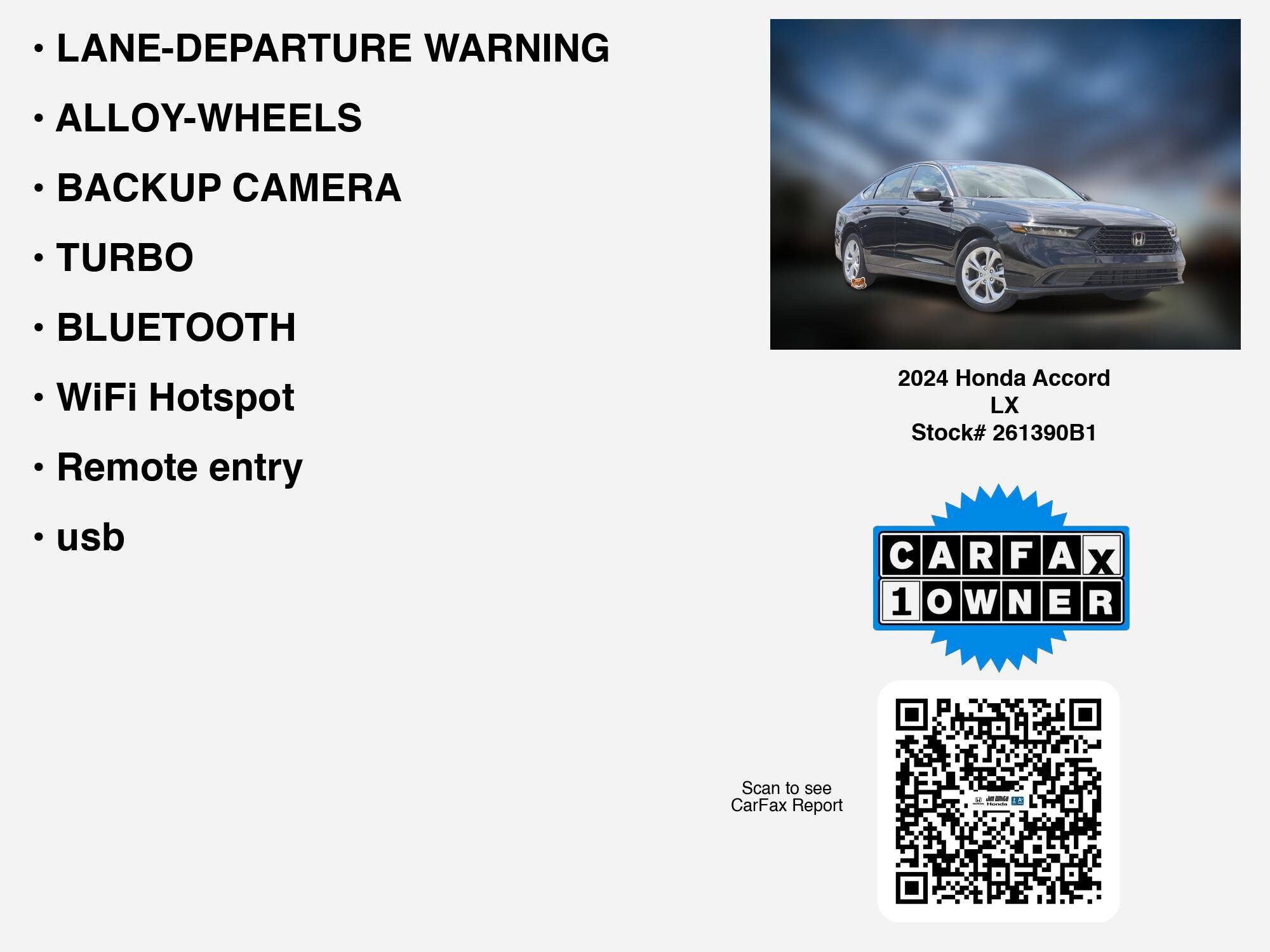 2024 Honda Accord LX - Photo 7