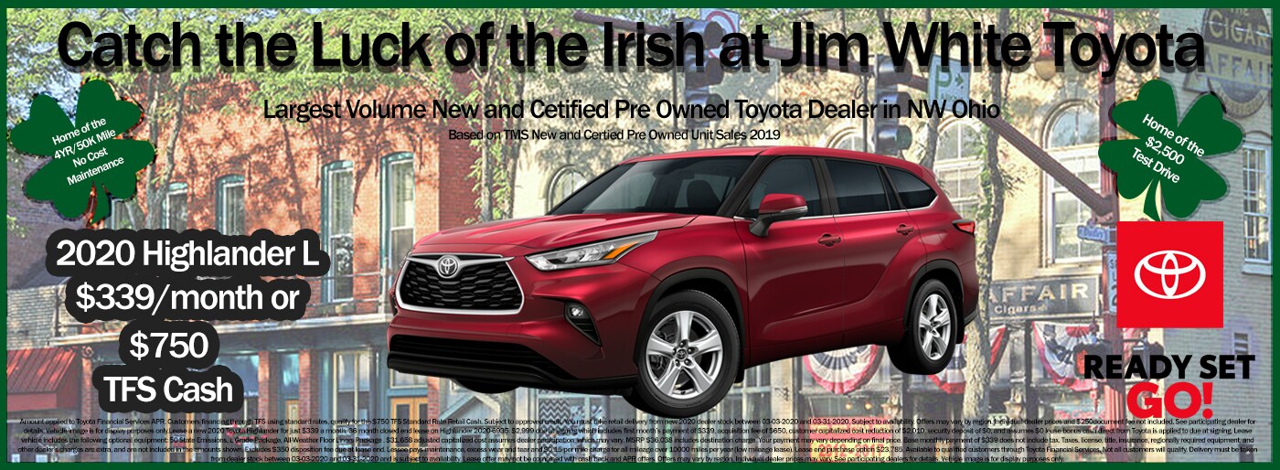 Jim White Toyota Dealership Serving Toledo and Maumee