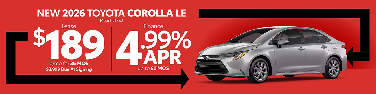 TOYOTA COROLLA SPECIAL FROM JIM WHITE TOYOTA