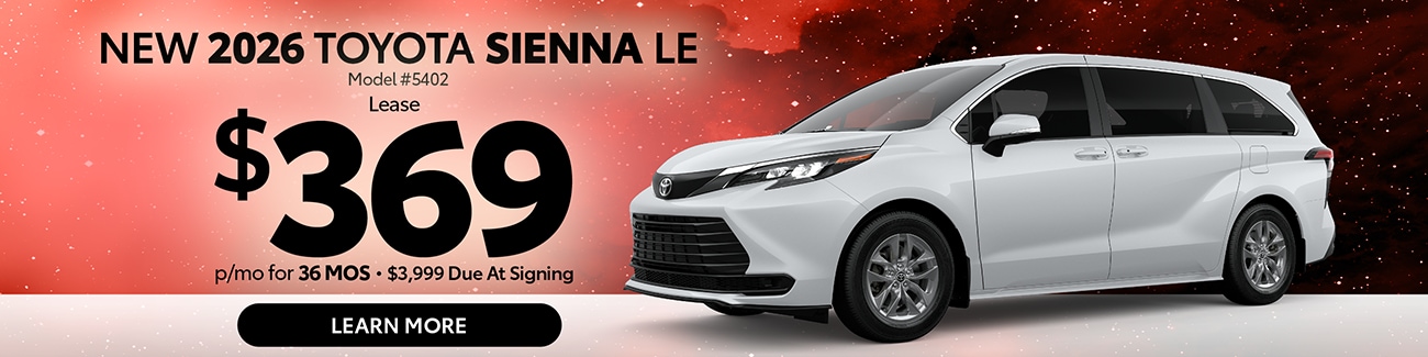 SIENNA SPECIAL FROM JIM WHITE TOYOTA