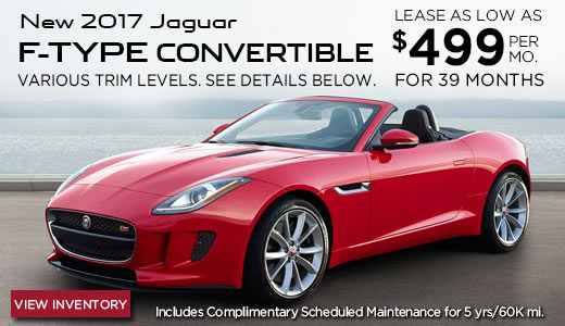 Lease a 2017 Jaguar F-TYPE Convertible for as low as $499 per month!