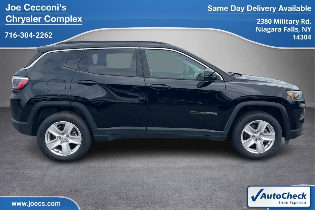 Used 2022 Jeep Compass Latitude with VIN 3C4NJDBB0NT125311 for sale in Niagara Falls, NY