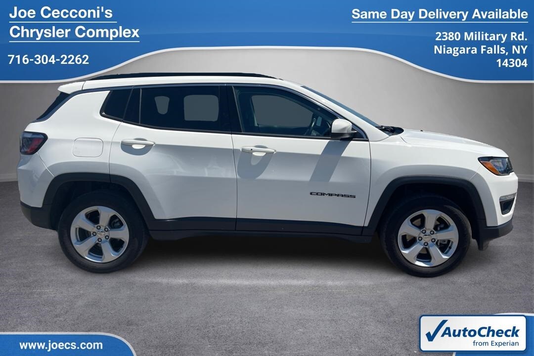 Used 2021 Jeep Compass Latitude with VIN 3C4NJDBB6MT530751 for sale in Niagara Falls, NY