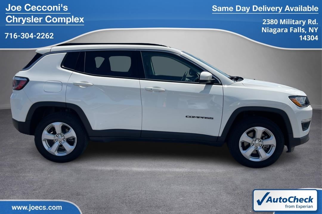 Used 2020 Jeep Compass Latitude with VIN 3C4NJDBB4LT168837 for sale in Niagara Falls, NY