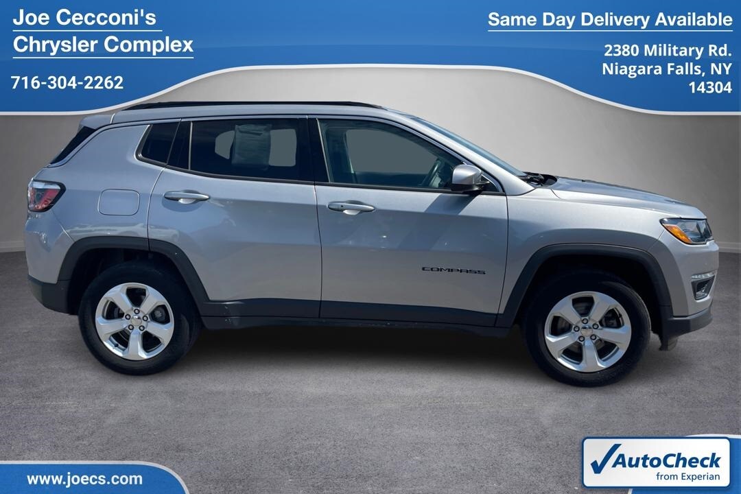 Used 2020 Jeep Compass Latitude with VIN 3C4NJDBB3LT133335 for sale in Niagara Falls, NY