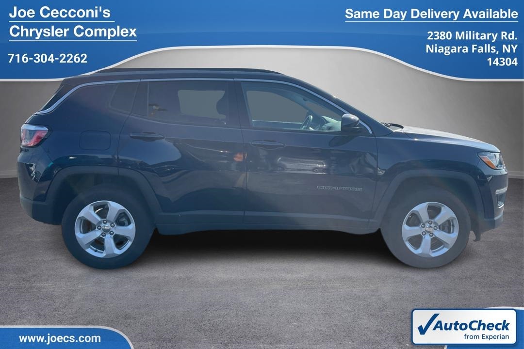 Used 2020 Jeep Compass Latitude with VIN 3C4NJDBB7LT218078 for sale in Niagara Falls, NY