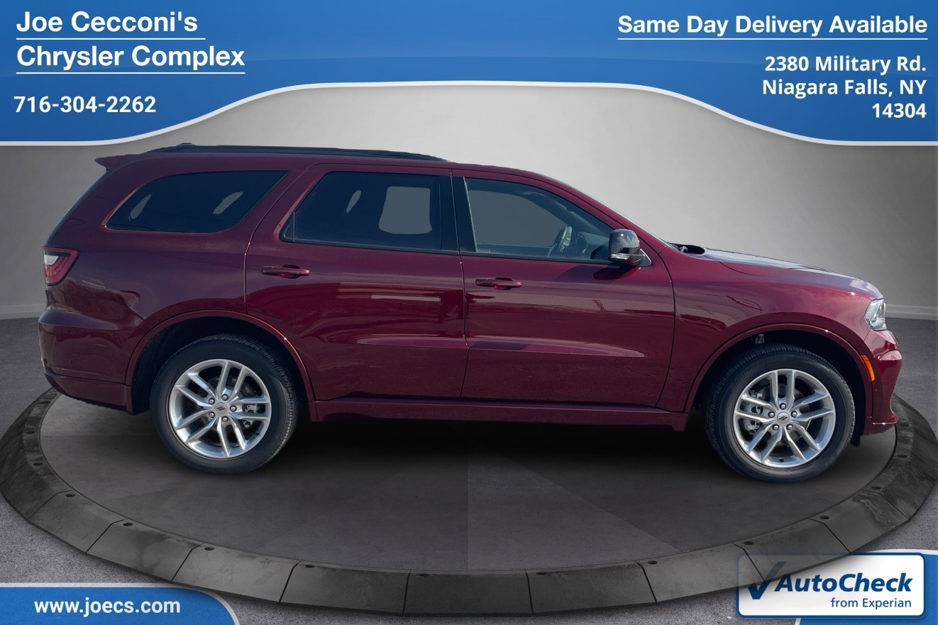 Used 2025 Dodge Durango GT with VIN 1C4RDJDG2SC504737 for sale in Niagara Falls, NY