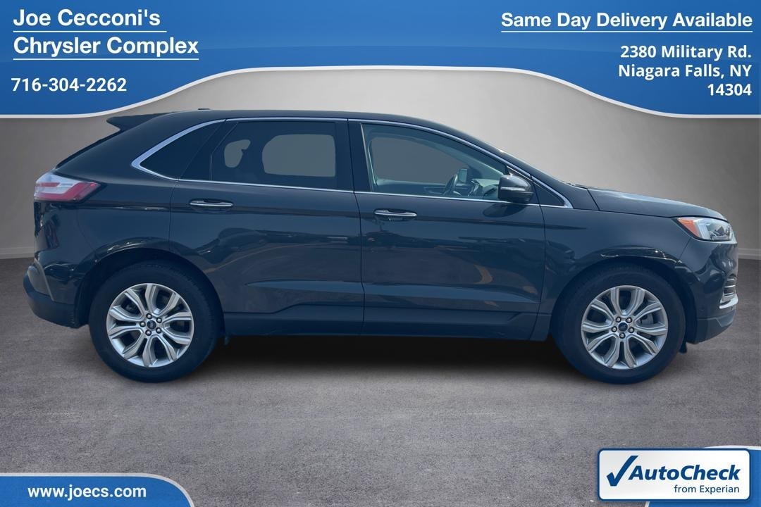 Used 2021 Ford Edge Titanium with VIN 2FMPK4K92MBA05342 for sale in Niagara Falls, NY