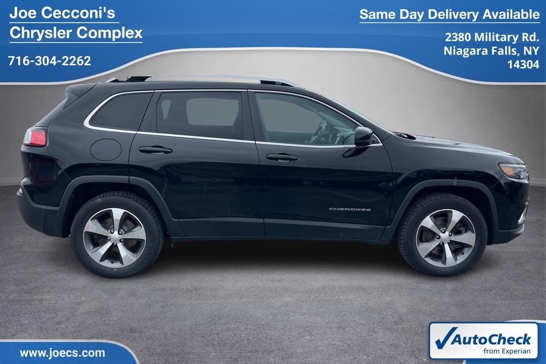 Used 2021 Jeep Cherokee Limited with VIN 1C4PJMDX4MD154011 for sale in Niagara Falls, NY