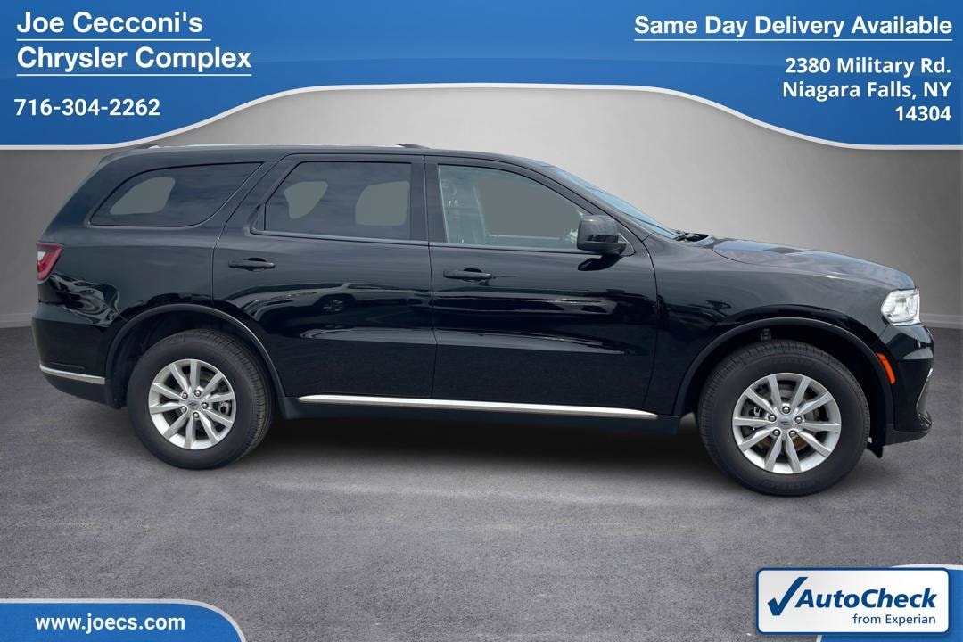 Used 2021 Dodge Durango SXT Plus with VIN 1C4RDJAGXMC853409 for sale in Niagara Falls, NY