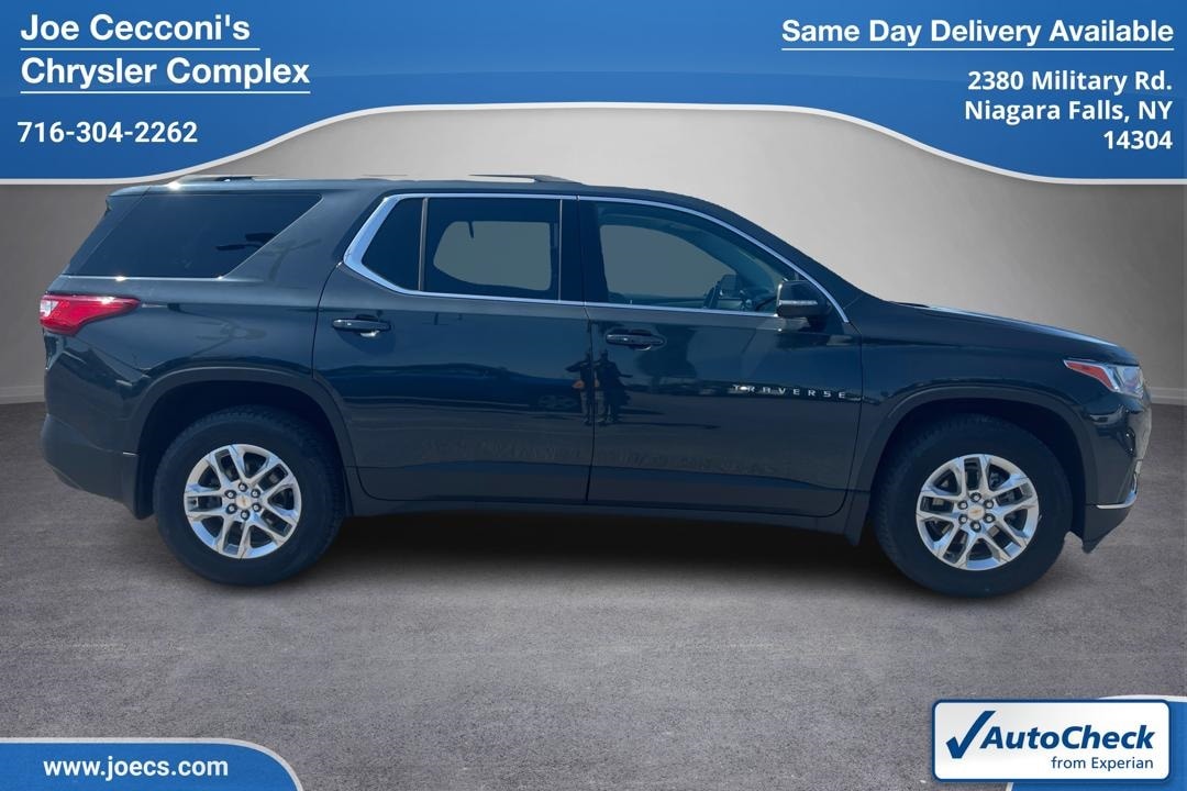 Used 2021 Chevrolet Traverse 1LT with VIN 1GNEVGKW1MJ232244 for sale in Niagara Falls, NY