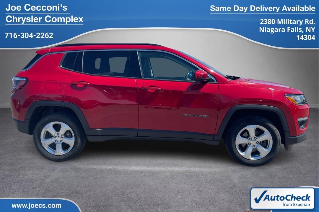 Used 2019 Jeep Compass Latitude with VIN 3C4NJDBB3KT647989 for sale in Niagara Falls, NY