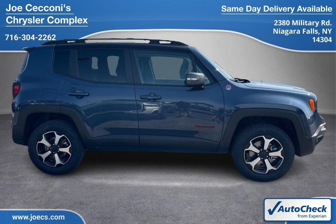 Used 2021 Jeep Renegade Trailhawk with VIN ZACNJDC18MPN29885 for sale in Niagara Falls, NY