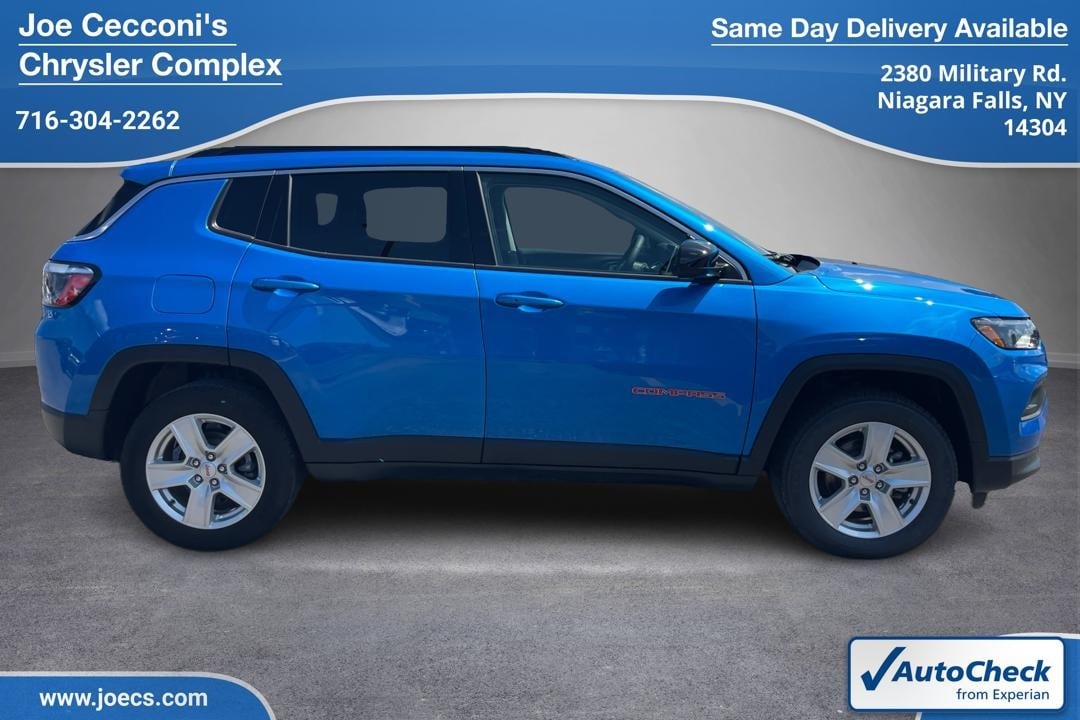 Used 2022 Jeep Compass Latitude with VIN 3C4NJDBB7NT180872 for sale in Niagara Falls, NY