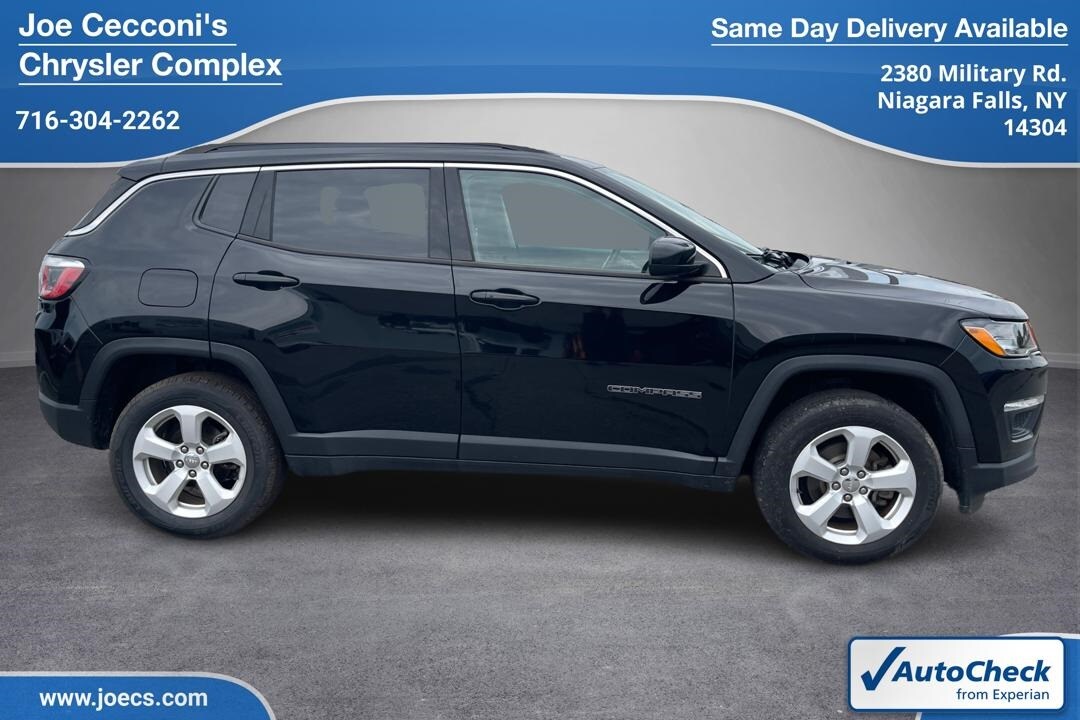 Used 2018 Jeep Compass Latitude with VIN 3C4NJDBB3JT153064 for sale in Niagara Falls, NY