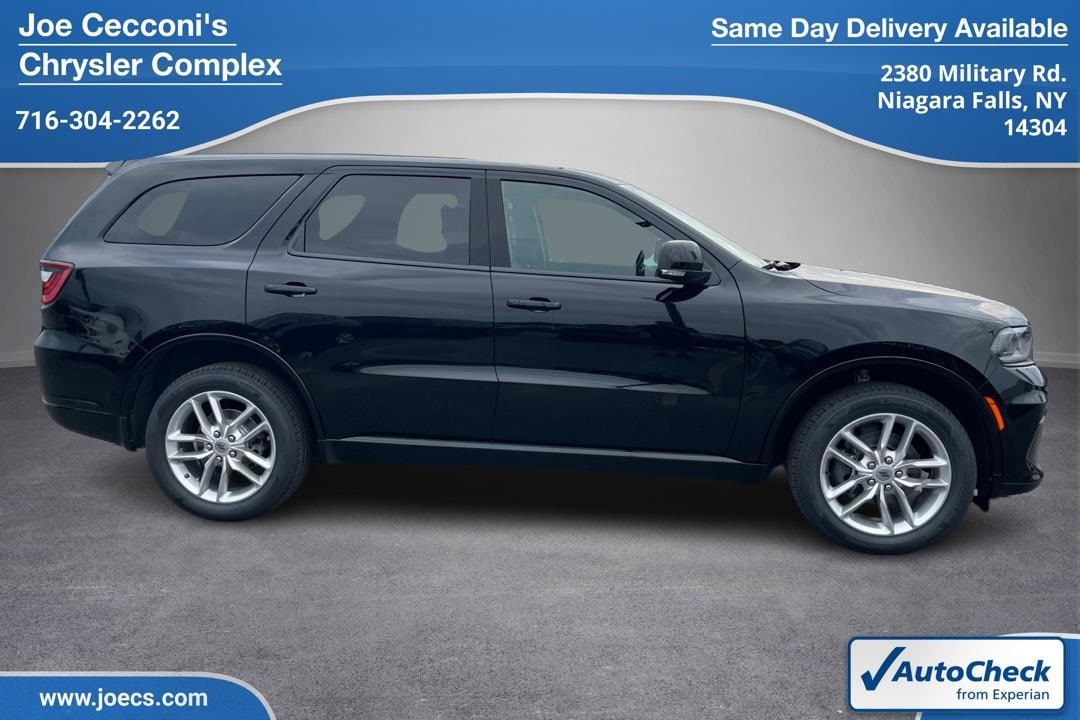 Used 2022 Dodge Durango GT Plus with VIN 1C4RDJDG3NC196448 for sale in Niagara Falls, NY