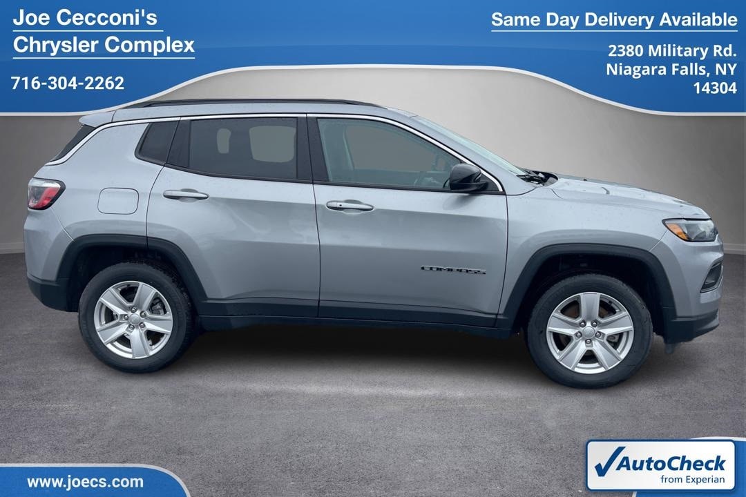 Used 2022 Jeep Compass Latitude with VIN 3C4NJDBB1NT152274 for sale in Niagara Falls, NY