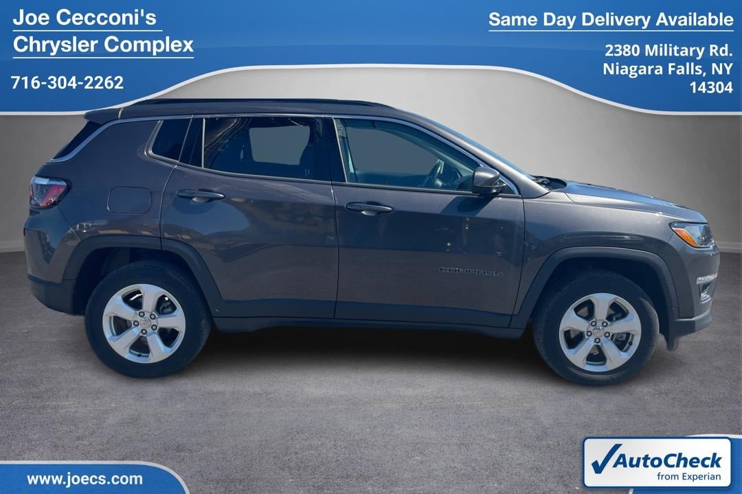 Used 2021 Jeep Compass Latitude with VIN 3C4NJDBB7MT570076 for sale in Niagara Falls, NY