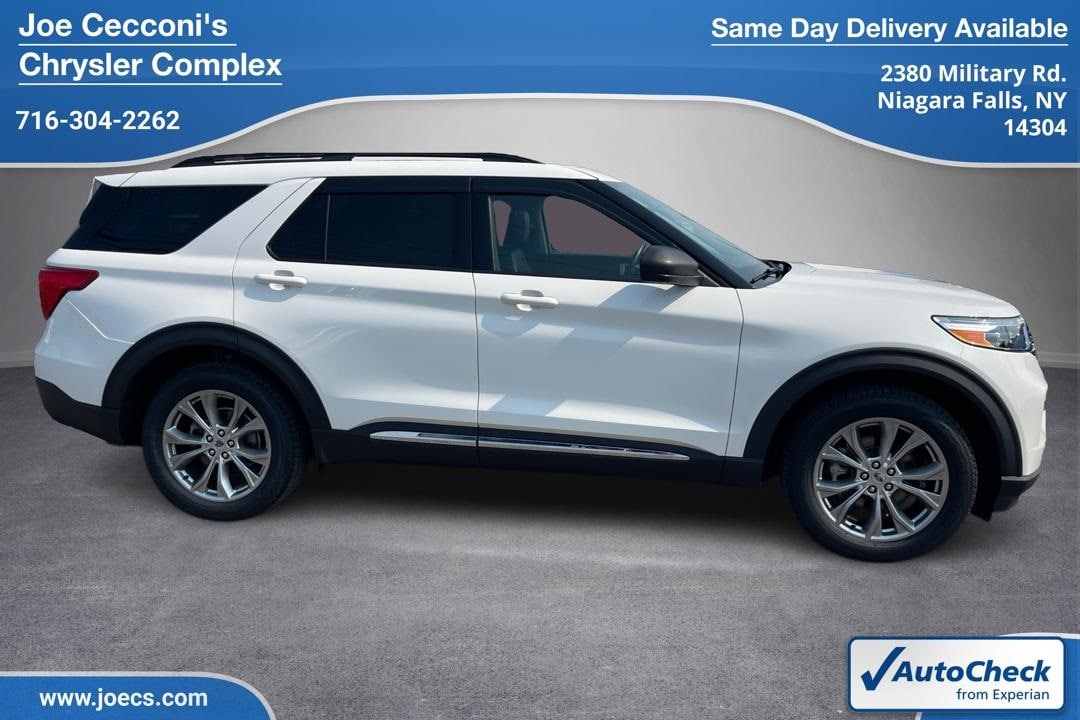 Used 2020 Ford Explorer XLT with VIN 1FMSK8DHXLGC43808 for sale in Niagara Falls, NY