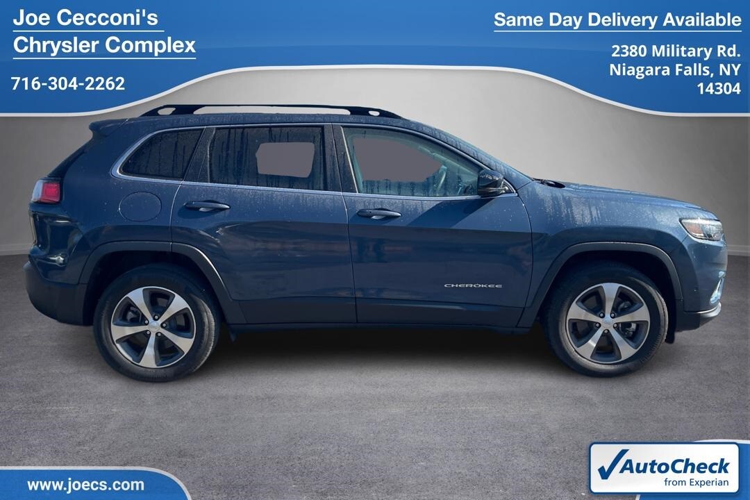 Used 2022 Jeep Cherokee Limited with VIN 1C4PJMDX5ND506840 for sale in Niagara Falls, NY