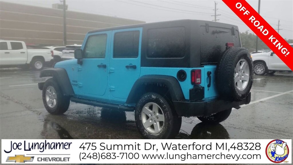 Used 2017 Jeep Wrangler Unlimited Sport 4x4 SUV
