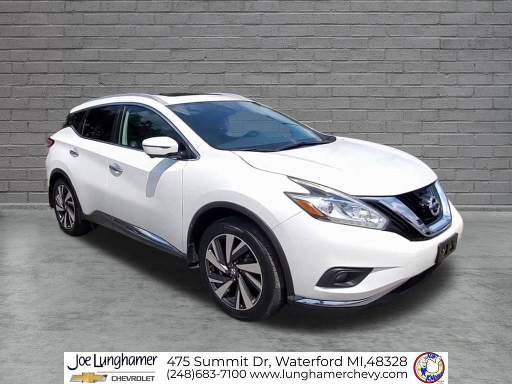 Used 2016 Nissan Murano Platinum with VIN 5N1AZ2MH2GN129694 for sale in Waterford, MI