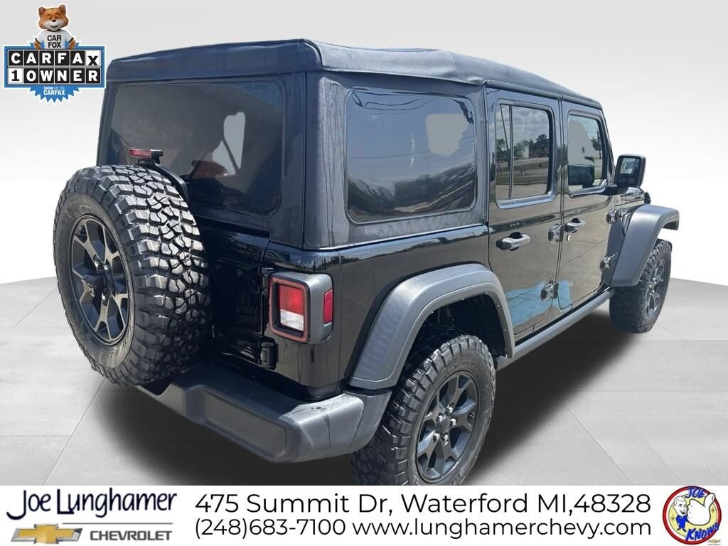 Used 2022 Jeep Wrangler Unlimited Willys Sport 4x4 SUV